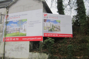 Panneau de chantier 18 et 12m² CIF Nantes