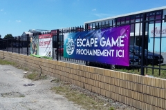 bâche PVC ouverture Tadam Escape Carquefou