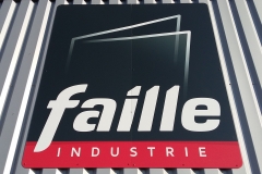 enseigne alu composite avec impression et plastification